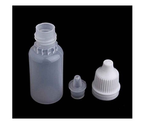 24PCS Clear Plastic Empty Refillable Dropper Bottle Essential Oil Container with Screw Lid Travel Portable Eye Liquid Container (1oz)