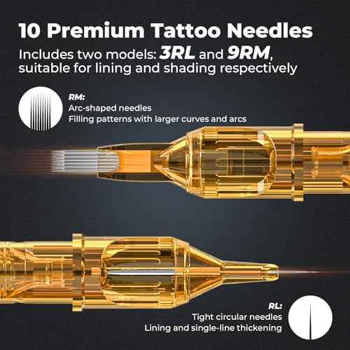Wireless Tattoo Kit for Beginners - Tattoo Machine with 2pcs 1200 mAh Capacity Power Supply, Tattoo Pen Kit with 10Pcs Tattoo Cartridge Needles Transfer Papers and 3mm Tatoo Practice Skin