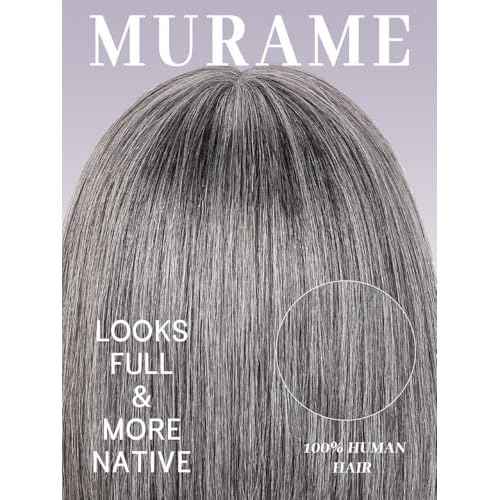 Bob Wig Human Hair 210% Density Bob Wig with Bangs 100% Human Hair Wigs for Black Women Pre-Bleached Glueless Straight Bob Wigs(10Inch)
