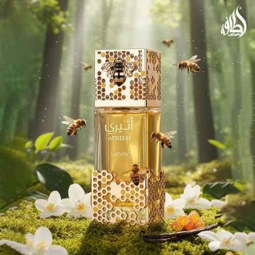 Lattafa Atheeri for Unisex Eau de Parfum Spray, 3.4 Ounce / 100 ml