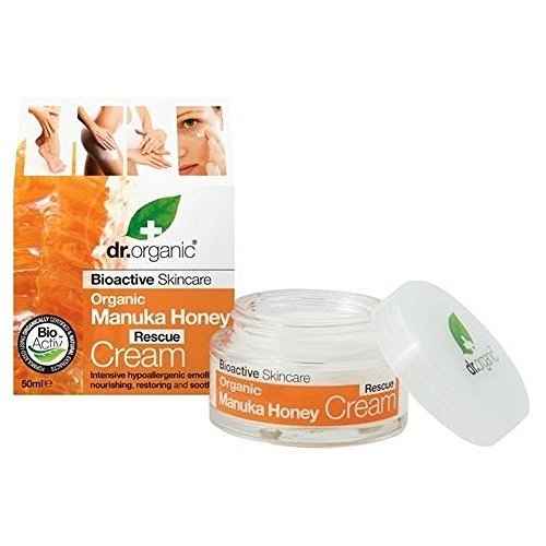 1 X 50ml Dr Organic Manuka Honey Rescue Cream Bioactive Intensive Care Emollient