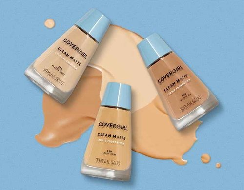 COVERGIRL Clean Matte Liquid Foundation, Deep Golden 570, Pack of 4