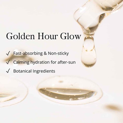 SOLYNA Golden Sunset After-Sun Hydrating Face Serum 30ml – Lightweight Korean Skincare with Hyaluronic Acid, Panthenol & Centella Asiatica (Cica) for Calm, Radiant Skin