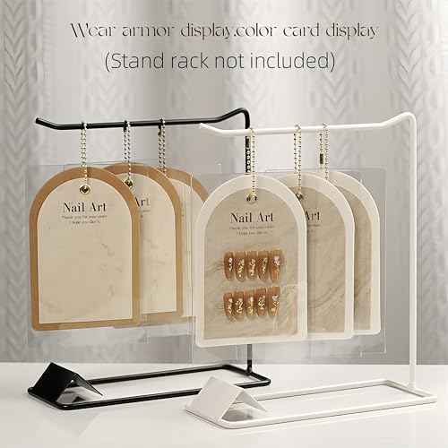 Acycoin2A 10PCS Handmade Ins Press On Nail Packaging Nail Gel Polish Sample Display Nail Art Background Card Dustproof Bag With Tie Bags