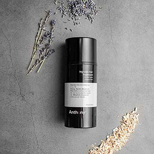 Anthony Ingrown Hair Treatment for Men (Pack of 2) ? Gel Solution to Calm Down Razor Burn ? Scar and Redness Eliminator, Bump Removal ? 3 Fl. Oz
