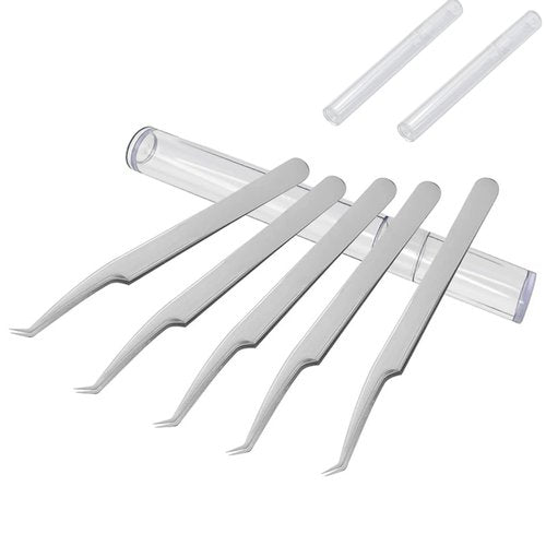 2 Packs Professional Tweezers Storage Case, Tweezers Organizer Eyelash Extension Tools Travel Small Box for Clip Manicure Tool