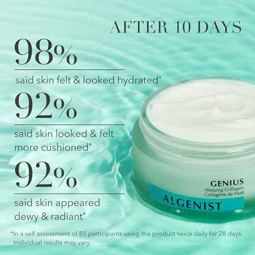 Algenist GENIUS Sleeping Collagen Night Cream - Firming Face Cream with Collagen, Collagen Amino Acids and Ceramides for a Visibly Smoother Complexion - Non-Comedogenic Skincare (2 oz)