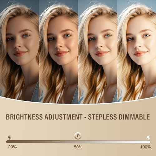 16" x 23.6" Large Makeup Vanity Mirror with Lights for Dressing Room and Bedroom,3 Color Modes,Memory Function