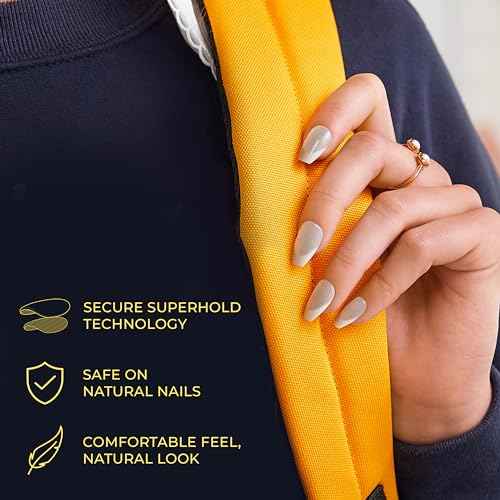 KISS imPRESS Design Press On Nails , ¡®Endlessly¡¯, Red, Short Squoval, PureFit Technology, Chip Proof, Smudge Proof, Waterproof, Nail File, Manicure Stick & 30 Fake Nails