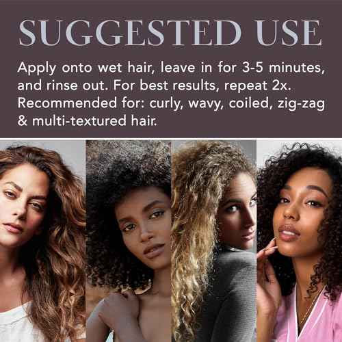 Saphira Divine Mineral Mud for Curly and Wavy Hair, Hair Moisturizer and Deep Conditioning Hair Mask for Shine and Bounce, Sulfate-Free, Paraben-Free, Vegan, 16.9 Ounce