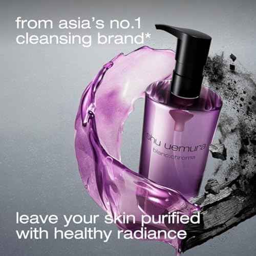 Shu Uemura Blanc Chroma Cleansing Oil, Brightening and Polishing Makeup Remover, Facial Cleanser for All Skin Types, 15.2 Fl. Oz.