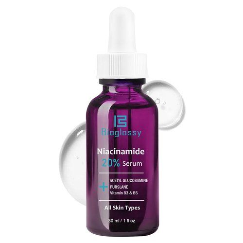 Bioglossy 20% Niacinamide Serum for Face,Niacinamide Vitamin B3 B5 Concentrated Serum,Moisturizer,Pore Minimizer,Anti-aging Discoloration Correcting Treatment