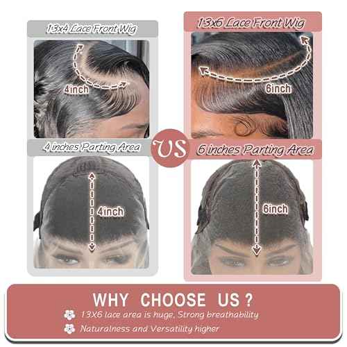 30 Inch 13x6 Deep Wave Lace Front Wigs Human Hair Wet And Wavy HD Lace Front Wigs Human Hair 200 Density Pre Pulcked Glueless Wig for Women Natural Color