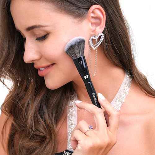 Bueart Design PRO Angled blush Makeup Brush 93 with Premium soft bristiles for Blush,Liquid,cream
