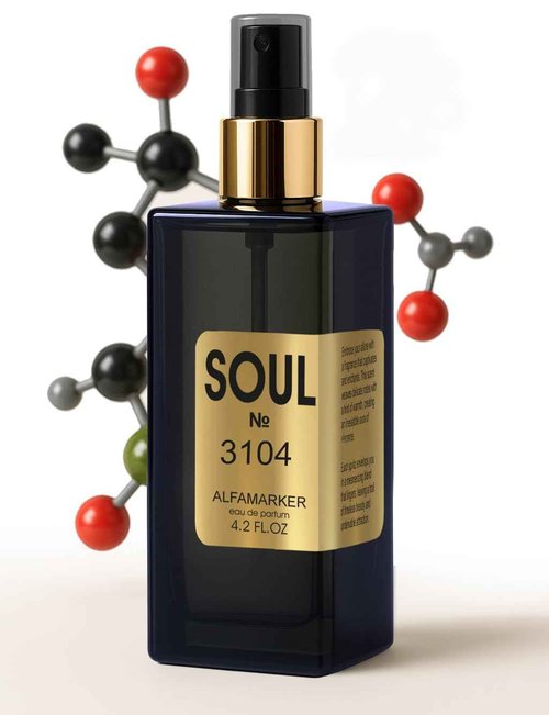 ALFAMARKER SOUL №3104 Central Molecule | Unisex Perfume for Women & Men | Long Lasting Eau de Parfum Spray 4.0 Fl Oz / 120 ml | Boutique-Inspired Oriental Women’s Fragrance