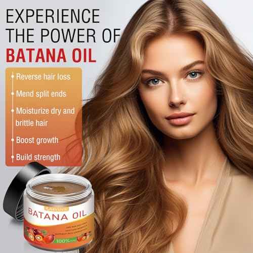 Batana Oil for Hair Growth: 100% Organic & Pure Dr Sebi Unrefined Batana Oil from Honduras - Repairs Damaged Hair - Prevents Hair Loss - Enhances Hair Thickness for Men & Women 4.2 oz