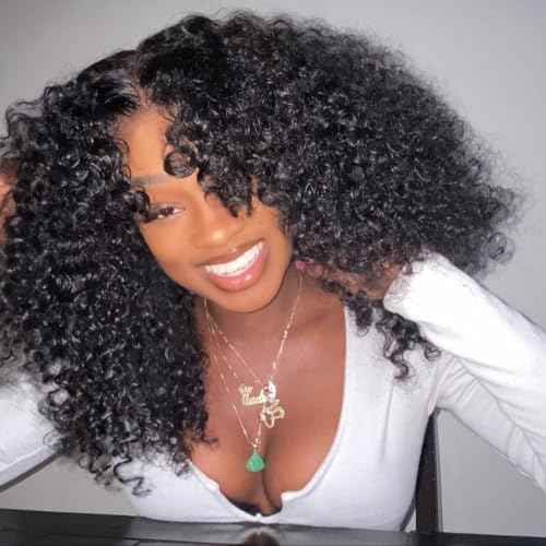 Asteria Curly Human Hair Wig 7x4 Ready To Wear Glueless Wigs Human Hair Pre Plucked Pre Cut Curly Lace Front Wigs Human Hair Wigs For Black Women 14 Inch
