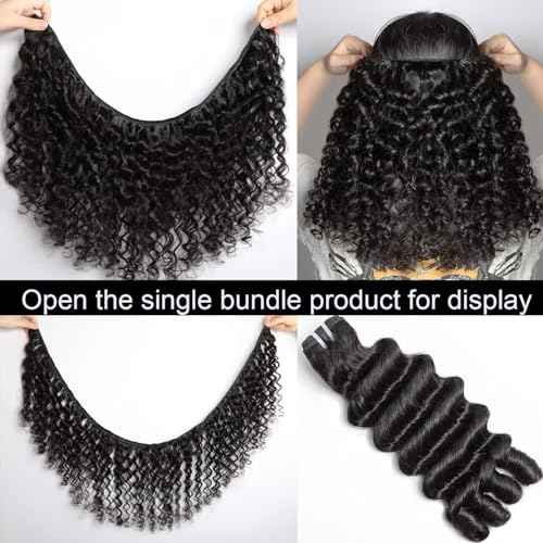 Lemoda 30Inch 1PC/lot Burmese Loose Deep Wave Curly Virgin Human Hair Bundles Spriral Curly Ends Top Quanlity Unprocessed Raw Human Hair Extensions
