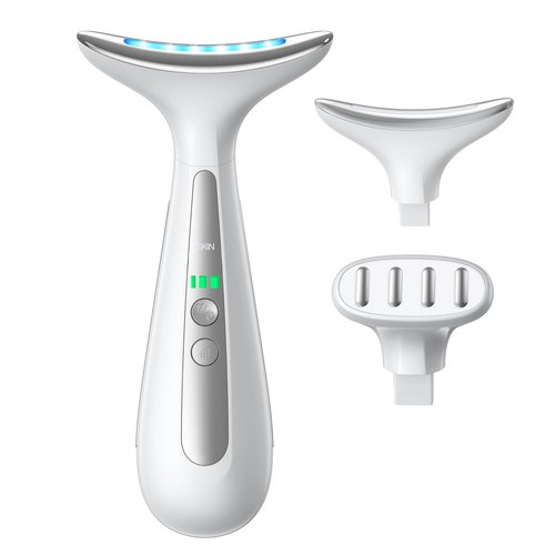 AZMAVO Facial and Neck Massager for Face, Neck & Eye - Skin Lifting & Firming - Wrinkle & Dark Circle Reducer - at Home Skin Care Face Sculpting Tool and Neck Massager