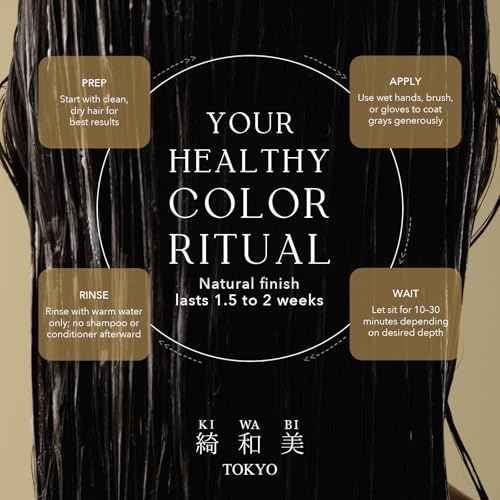 Color Treatment for Gray Coverage ? Subtle, Gradual Semi-Permanent Hair Color ? Hydrating, Sulfate-Free, Ammonia-Free, Vegan Color Depositing with 31 Botanical Extracts (Dark Brown)