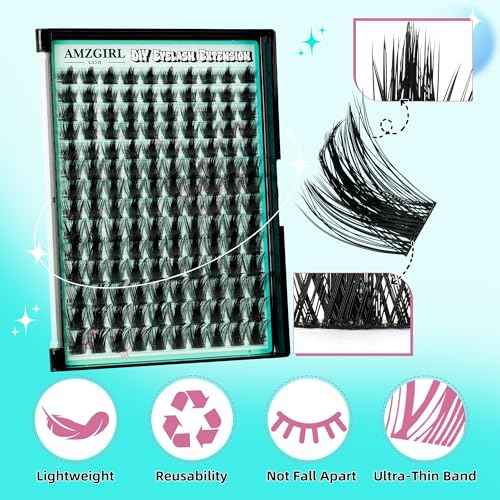 Manga Lash Clusters Kit 140pcs C Curl Fairy Eyelash Extension with Individual Lashes Bond and Seal Waterproof,Eyelashes Glue Remover,Lash Applicator for Volume Anime Lashes Cluster(Doll,C-10-18mm Kit)