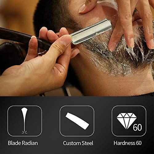 Straight Razor GOLD DOLLAR Wooden Handle Retro Shaving For Men & Barber Shaving Ready Without Stabilizer
