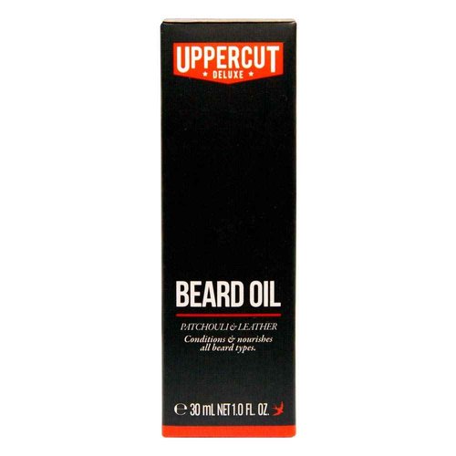 UPPERCUT DELUXE Conditioning Beard Oil, Patchouli & Leather Scent, 1 fl. oz. (Pack of 2)