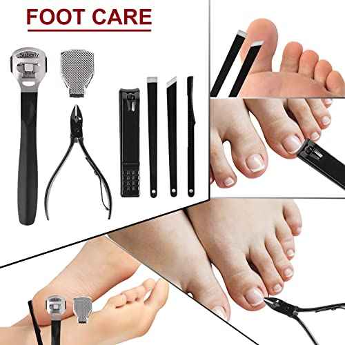 Manicure Set and Nail Clippers Set Pedicure Kit 18 in 1,Stainless Steel Material Cuticle Trimmer, Professional Nail Clipper Set, Portable Travel Grooming Set,Also A Great Gift.
