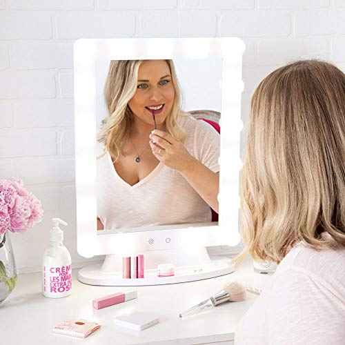 Extra Large Lighted Hollywood Makeup Vanity Mirror, LED Bulb Lights