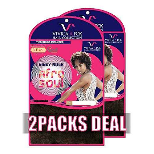 [2PACKS DEAL] VIVICA A FOX 100% HUMAN HAIR REMI AFRO SOUL KINKY BULK 16" - HKBK16-V (4)