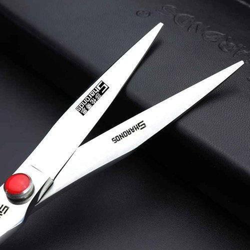 AXEMOORE Hair Scissors 6/7/8/9-inch 440C High Hardness For Hairdressers Haircuts Cuttinging Scissors Professional Haircut(8-in cutting scissors)