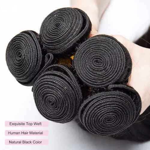 12A Human Hair Bundles 26 26 26 Inch Body Wave 100% Unprocessed Brazilian Virgin 3 Bundles Human Hair Double Weft Weave Bundle Body Wave Natural Black