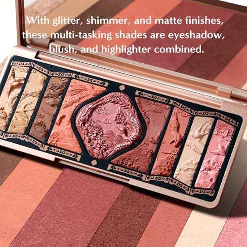 FLORASIS Floral Engraving Phoenix Makeup Palette (04 Burgundy Sunset)