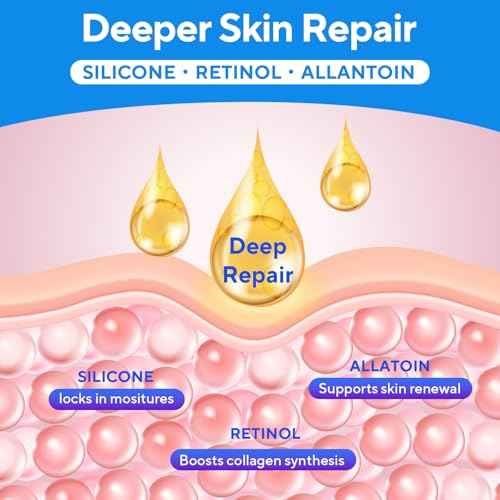 Scar Cream, Silicone Scar Gel, Advanced Scar Removal Cream for Surgical Scars, Stretch Marks, Keloid Bump Removal, Injuries, Burns and Acne, Old and New Scars, Gentle on Sensitive Skin, 1.7 oz(50ml)