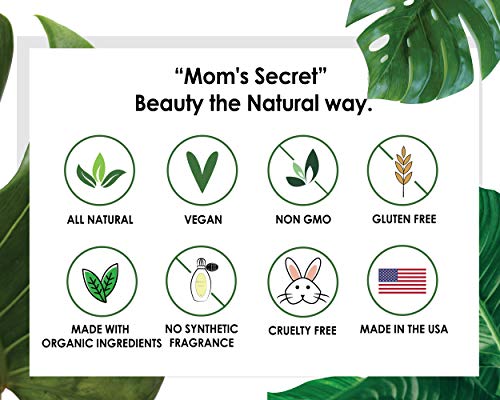 Mom's Secret Organic Creamy Shimmer Luminizer Pot For Eyes, Cheekbones and Lips, All Natural, Vegan, Gluten Free, Cruelty Free, Made in the USA, 0.11 oz. (Champagne Bubbles)