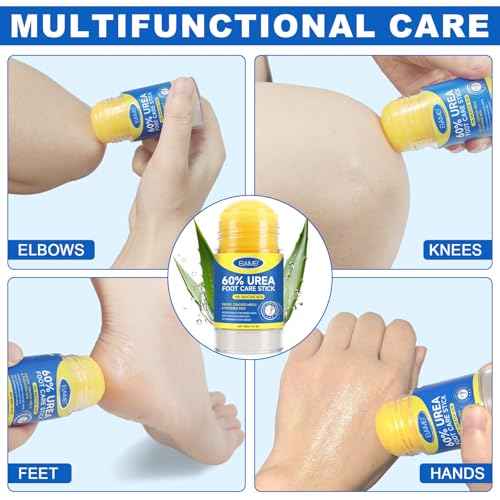 60% Urea Cream Stick with Salicylic Acid 2%, Severe Cracked Heel Repair Restoring Balm, Urea Hydrating Foot Cream, Foot Lotion Heel Stick Repairs and Hydrates Dry and Cracked Feet and Hand- 2 Packs