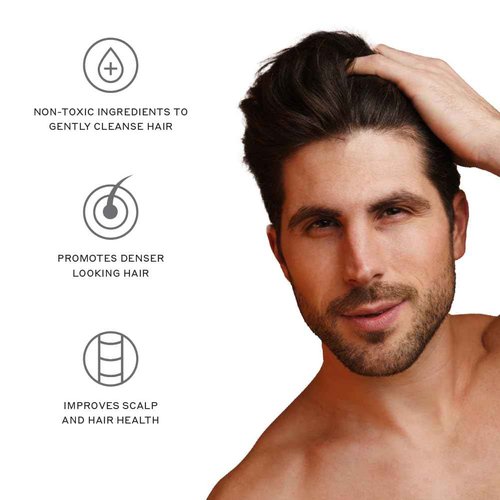 ZENAGEN Revolve Men's Thickening Shampoo | Supports Appearance of Fuller, Healthier-Looking Hair, Developed for Fine & Visibly Thinning Hair, Plant-Based, 5-Minute Treatment, 75 mL / 2.5 oz