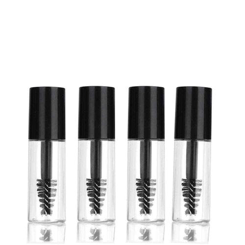 COSIDEA 71 PCS Empty Mini 3ml mascara tubes and wand for castor oil, Small Sample Size Eyelash Growth packing Tube container (71)