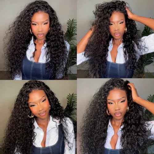 Human Hair Bundles Water Wave 12A Brazilian Virgin Curly Bundles Human Hair 16 18 20 22 Inch 100% Unprocessed Hair Natural Black Color
