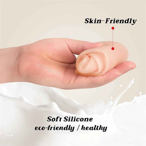 BASICGOLDYAO 4 Pairs Silicone Moisturizing Socks Women Foot Care Silicone Pedicure Socks Men Anti Slip Spa Gel Socks for Dry Cracked Feet (Multi)