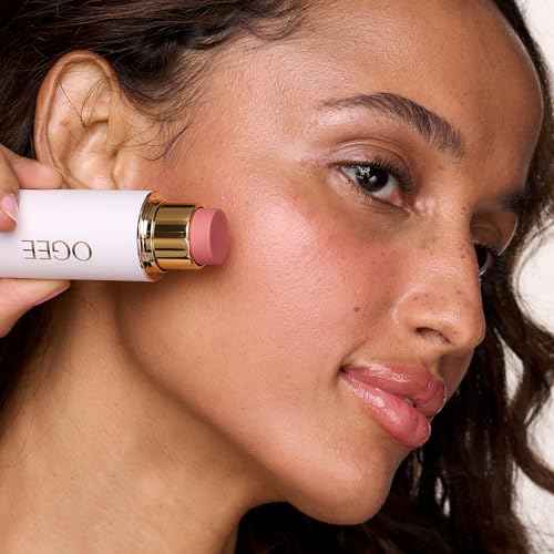 Ogee Twilight Bloom - Pink Diamond Face Stick & Cosmo Lip Gloss Duo - Limited Edition Holiday Makeup Gift Set - Certified Organic & Skincare-Infused