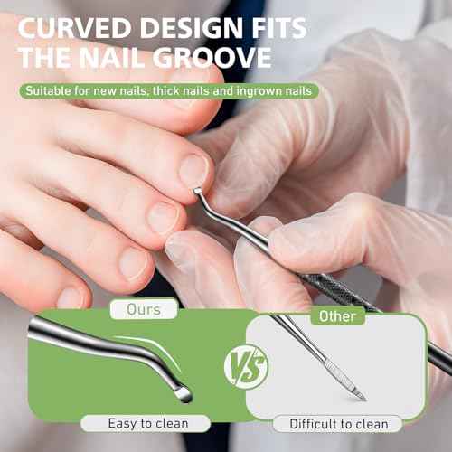 BALUCA Toenail File for Thick Nails & Ingrown Relief | Heavy Duty Metal Emery Board with Toenail Lifter for Seniors, Coarse Grit & Durable Stainless Steel Design (Black, 1.0, Count, 180/240 Grit)