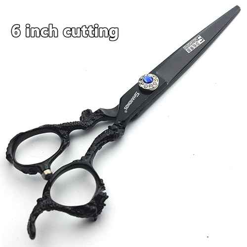 SHARONDS 6/7 inch Professional Hairdressing Scissors Salon Hairdresser Hair Trim and Cut thinning 440c high Hardness Scissors (6+7 inch 4pc)