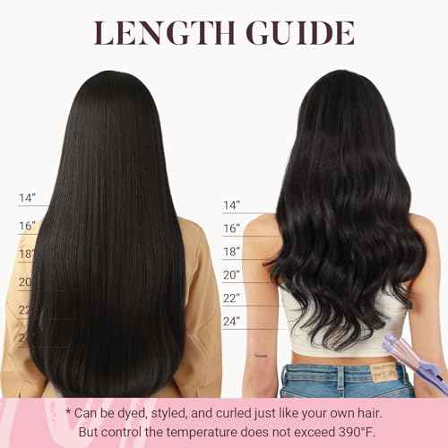 MAXITA Sew in Hair Extensions Real Human Hair, Weft Hair Extensions Human Hair, #2 Dark Brown 22 inch 110g Double Weft Remy Silky Sew in Weft Hair Extension Human Hair