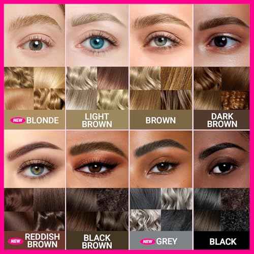 iMethod Curved Eyebrow Pen - Eyebrow Pencil, 2 Count Brow Pencil Dual-Ended with Curved Tip and Precise Brush-Tip for Natural Hair-Like Brows, Last All-Day, Light Brown and Brown Each