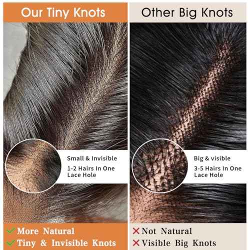 13x4 SKINLIKE Real HD Lace Frontal Only Human Hair 13x4 Body Wave Frontal Closure 0.10mm Ultra Thin Invisible Lace Pre-plucked Melted Hairline Natural Black 18 Inch