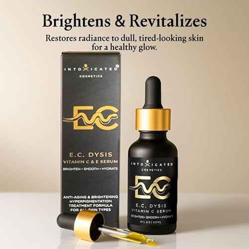 Intoxicated Cosmetics E.C. Dysis Serum 30ml - Anti-Aging & Brightening Vitamin C and E Serum for All Skin Types