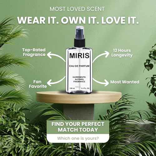MIRIS No. 35774, Inspired by Bacarat Rouge 540, Long-Lasting Unisex Eau de Parfum for Women & Men, Spray 3.4 Fl Oz / 100 ml