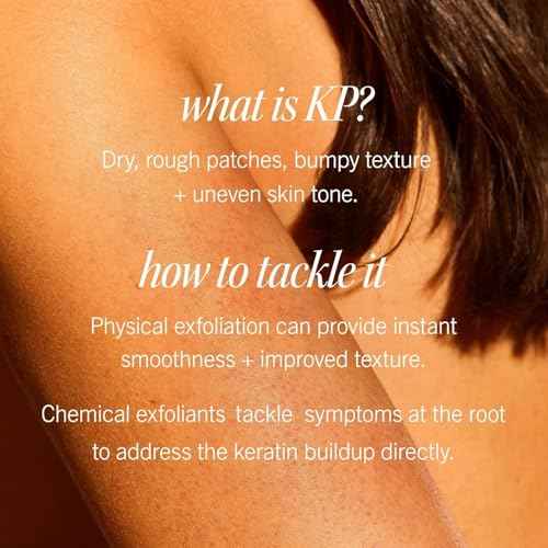 First Aid Beauty - KP Bump Eraser Body Scrub with 10% AHA, Keratosis Pilaris Skin Exfoliater with Glycolic and Lactic acids, Helps Reduce Chicken Skin Bumps, Safe for Sensitive Skin, 8 oz, 2ct