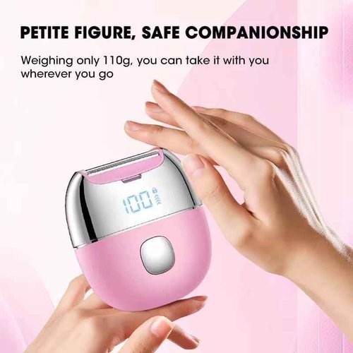 Solène Precision Shaver Bikini Trimmer for Women – Dual-Head Electric Razor for Smooth Skin – Gentle, Waterproof & USB Rechargeable Hair Trimmer for Bikini Line, Legs, Arms & Underarms
